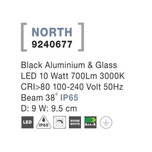 Proiector LED iluminat exterior IP65 NORTH NVL-9240677 79843 universul-luminii.ro