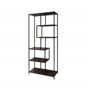 Raft design industrial Slim Line 185x77cm, negru