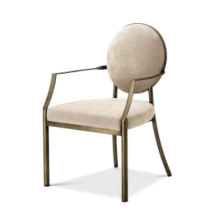 Scaun cu brate elegant, tapitat cu catifea, LUX Scribe 110807 HZ