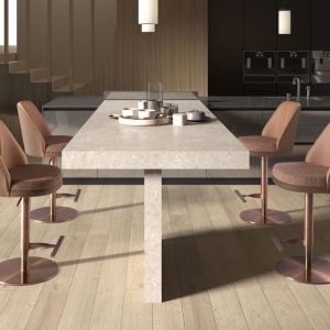 Scaun de bar pivotant cu inaltime reglabila Stool maro - Img 9