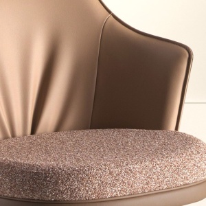 Scaun de bar pivotant cu inaltime reglabila Stool maro - Img 10