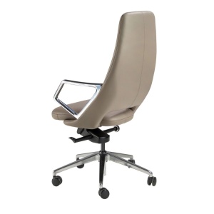 Scaun de birou modern piele sintetica Grey - Img 5