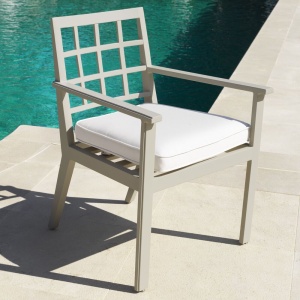 Scaun de interior/ exterior elegant design LUX Cap-Ferrat, sand 113739 HZ - Img 2