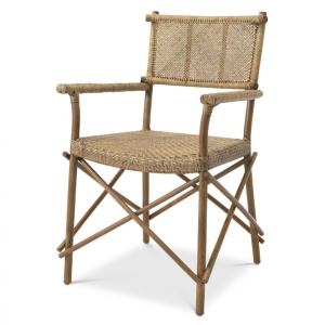 Scaun design clasic din rattan Johor, natur 114647 HZ