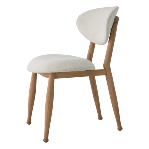 Scaun design elegant LUX Allston, sentier cream/ natur - Img 4