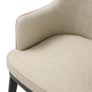 Scaun design elegant LUX Lavinia, Renato ecru/ negru - Img 6