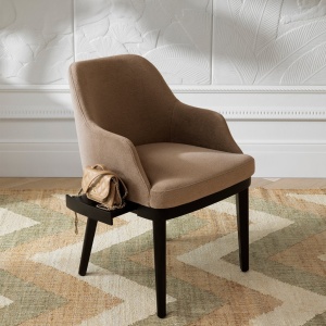 Scaun design LUX cu raft lateral Costa, Sabino brown - Img 2