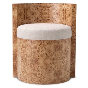 Scaun design LUX, Furnir Burl Mappa, Maro, Arcadia - Img 3