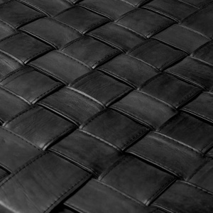 Scaun design LUX, Piele clasica neagra, Lemn, Tiberio - Img 7