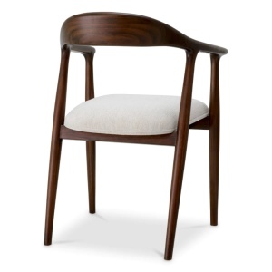 Scaun elegant design LUX Beale maro/ crem - Img 4