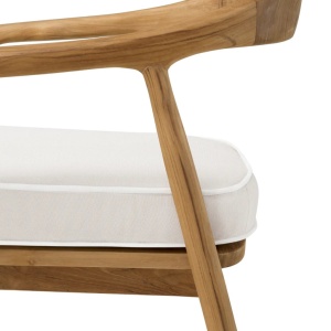 Scaun elegant design LUX Beale natur/ off-white - Img 7