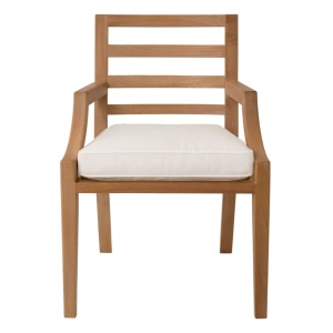 Scaun elegant pentru exterior design LUX Hera natur / flores off-white - Img 3
