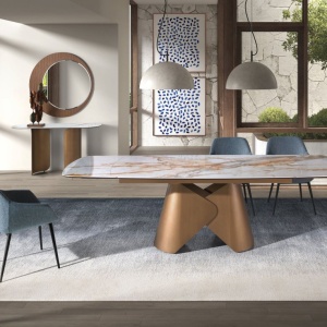 Scaun modern design italian tesatura Gri Albastrui - Img 7