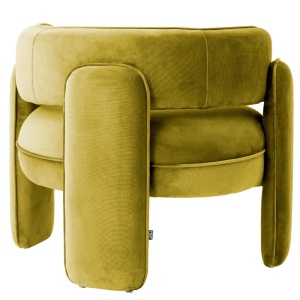 Scaun modern design LUX Chaplin, Savona vintage green - Img 4