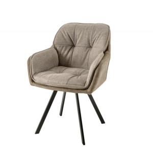 Scaun modern pivotant Lounger Vintage taupe