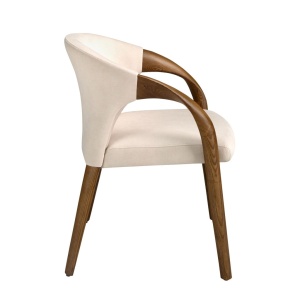 Scaun modern stil avangardist Cream - Img 3