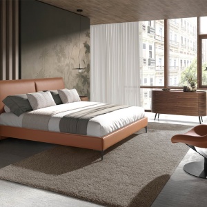 Scaun pivotant confortabil design LUX Brown - Img 3