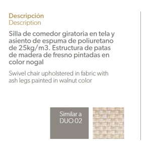 Scaun pivotant design modern Melva AC-DC-S084A - Img 3