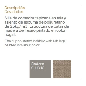 Scaun tapitat design italian Crown AC-DC771E - Img 3
