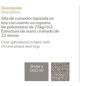 Scaun tapitat design italian Ike AC-F3209 - Img 3