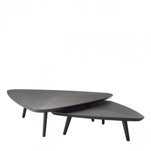 Set 2 masute de cafea din lemn design elegant LUX Lauren 113839 HZ