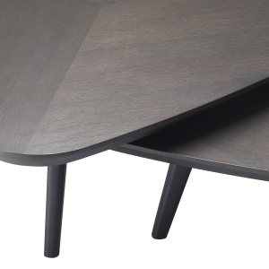 Set 2 masute de cafea din lemn design elegant LUX Lauren 113839 HZ - Img 5