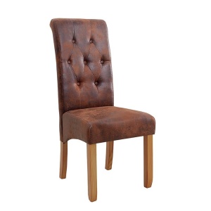 Set de 2 scaune design clasic Valentino whisky-maroniu A-37292 VC