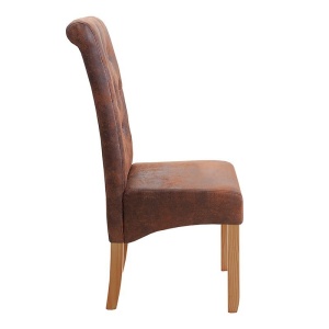 Set de 2 scaune design clasic Valentino whisky-maroniu A-37292 VC - Img 6