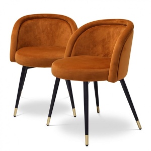 Set de 2 scaune design LUX Chloe, portocaliu 115964 HZ