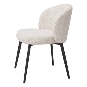 Set de 2 scaune design LUX Lloyd, boucle crem - Img 6