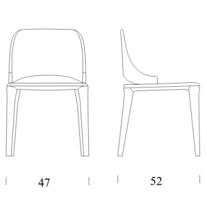 Set de 2 scaune elegante design LUX Malva - Img 2