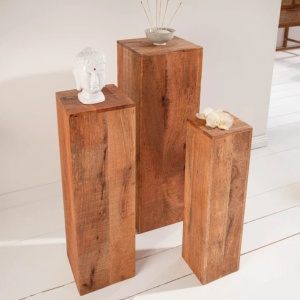 Set de 3 coloane decorative Makassar Mango - Img 2