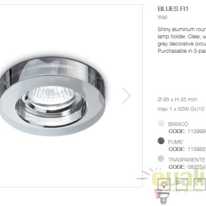 Set de 3 spoturi incastrabile tavan fals diam.9,5cm, BLUES FI1 FUME 113982 60563 universul-luminii.ro