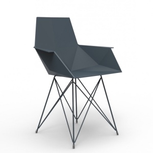 Set de 4 Scaune moderne cu brate de exterior / interior design premium FAZ INOX LEGS ARMCHAIR 54045 Vondom
