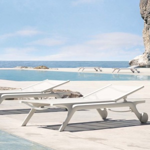 Set de 4 sezlonguri moderne de exterior design premium AFRICA - Img 5