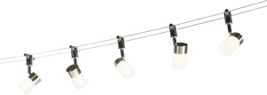 Sistem de cabluri cu 5 spoturi LED directionabile Tony 1250742 NV 69973 universul-luminii.ro