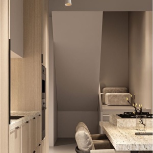 Spot aplicat design decorativ Ghips, PELIA alb - Img 2