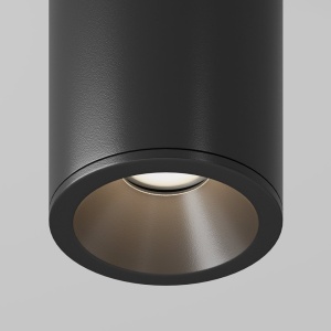 Spot aplicat design modern Zoom negru 6,5cm - Img 2