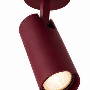 Spot aplicat directionabil cu bec GU10 Linca burgundy - Img 4