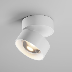 Spot aplicat directionabil LED Lens alb 3000K 12W