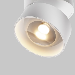 Spot aplicat directionabil LED Lens alb 3000K 12W - Img 3
