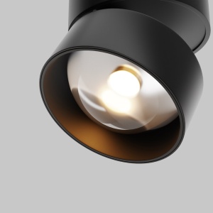 Spot aplicat directionabil LED Lens negru 3000K 12W - Img 3
