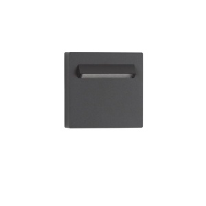 Spot aplicat exterior LED 3000K, IP65 RECTO gri inchis - Img 2