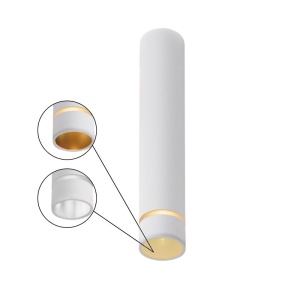 Spot aplicat tavan SPLIT alb L-20,2cm