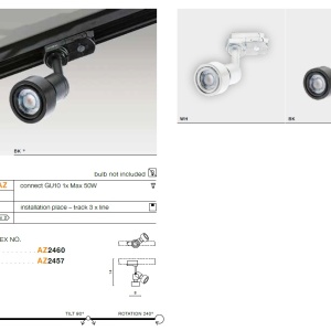 Spot directionabil pe sina JANE TRACK negru ZZ AZ2457 189183 universul-luminii.ro