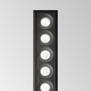 Spot dreptunghiular / Proiector LED incastrabil design slim Lika 10w 3000k negru 142843 universul-luminii.ro
