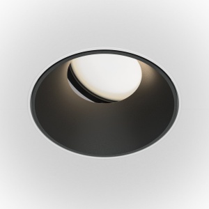 Spot incastrabil design tehnic Share alb, negru 10,2cm 178613 universul-luminii.ro