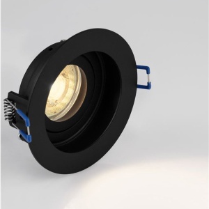 Spot incastrabil directionabil GU10 SELENITE negru 155943 universul-luminii.ro