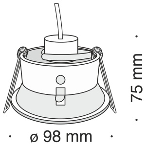 Spot incastrabil LED design modern Yin negru MYDL031-2-L12B 91873 universul-luminii.ro