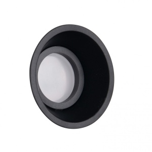 Spot incastrabil tavan/perete, design modern DEEP negru H0111 MX - Img 1